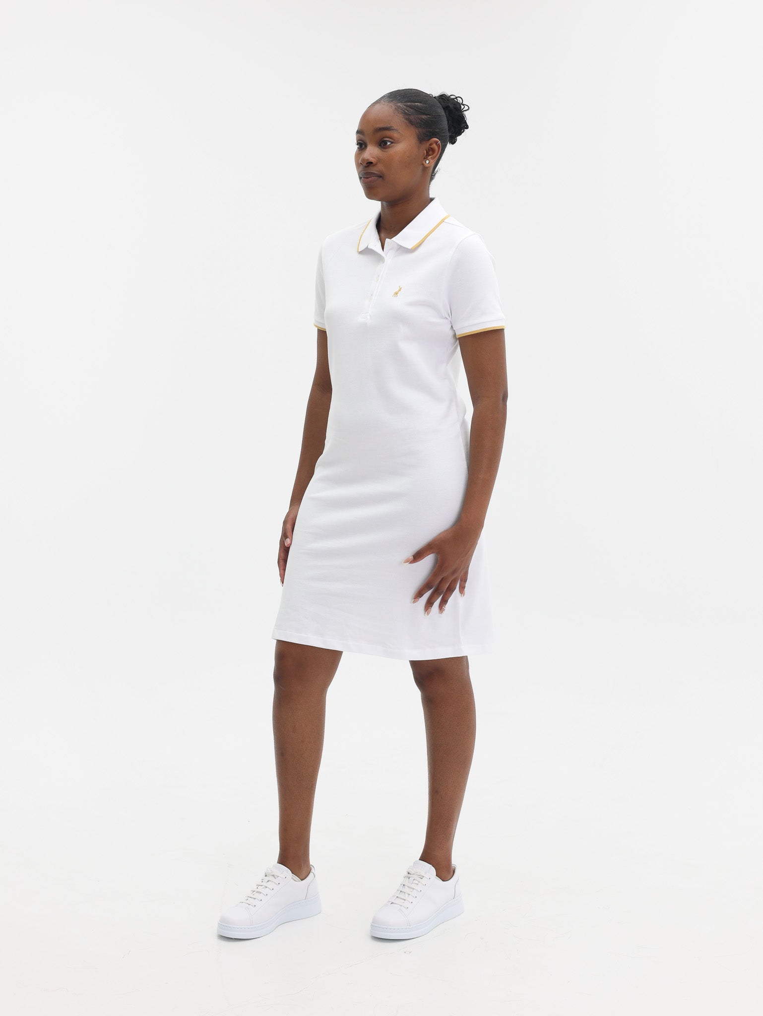 Polo Leah SS Polo Dress White